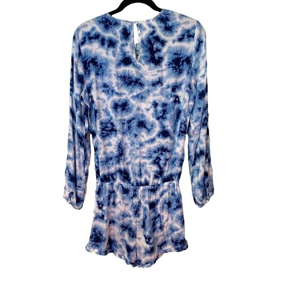 pj Salvage Womens Blue Batik Tye Dye Romper - Picture 6 of 12